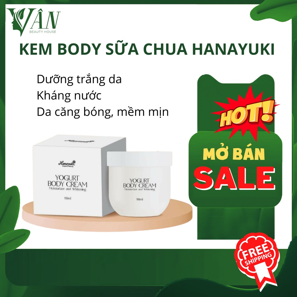 Kem Body Sữa Chua HANAYUKI