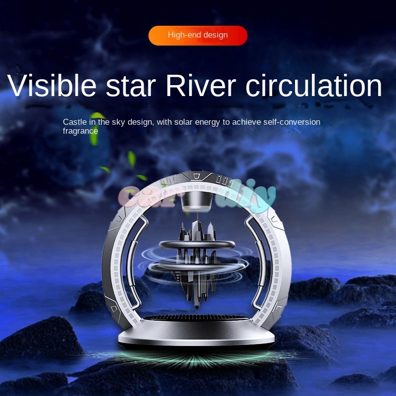Nước Hoa Có Đèn Xoay Sử Dụng Năng Lượng Mặt Trời Trang Trí Xe Hơi Mẫu Mới 2022