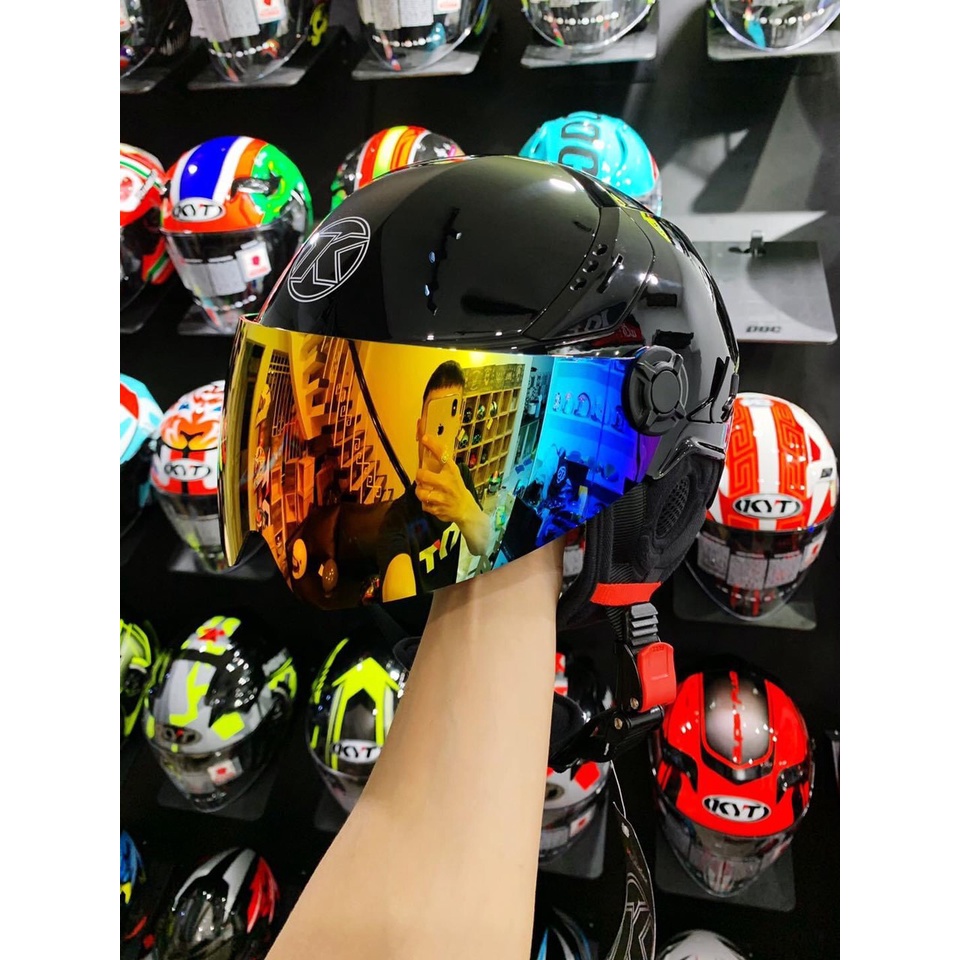 Kính mũ 1/2 KYT TIGERJET