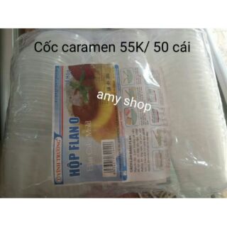 Cốc caramen nhựa 50 cái tròn/tim