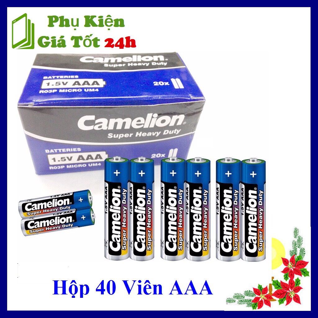 Hộp 40 Viên Pin Tiểu AAA (3A) Camelion Super Heavy Duty Battery 1.5V