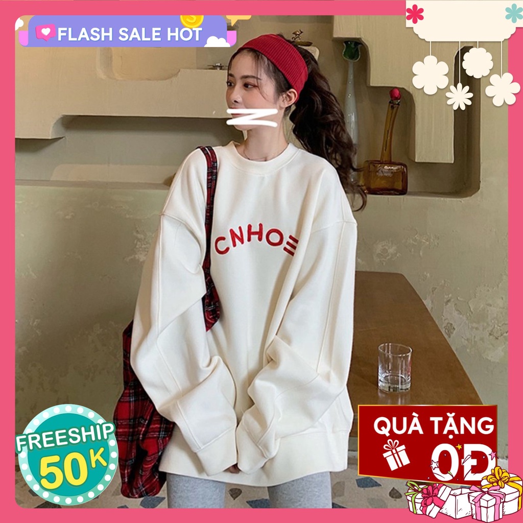 Áo Sweater Nỉ Nam Nữ From Rộng Unisex Chất Nỉ Ngoại siêu Dày Dặn Phong Cách Hàn Quốc