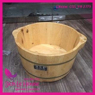 Chậu gỗ ngâm chân gỗ sồi tự nhiên