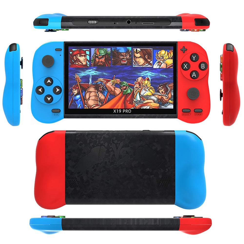 5.1 inch X19 Pro Xách Tay Cầm Tay Trò Chơi Giao Diện Điều Khiển Phím Điều Khiển Kép Retro Video Trò Chơi Giao Diện Điều Khiển Hỗ Trợ Đầu Ra TV Với MP3/movie *