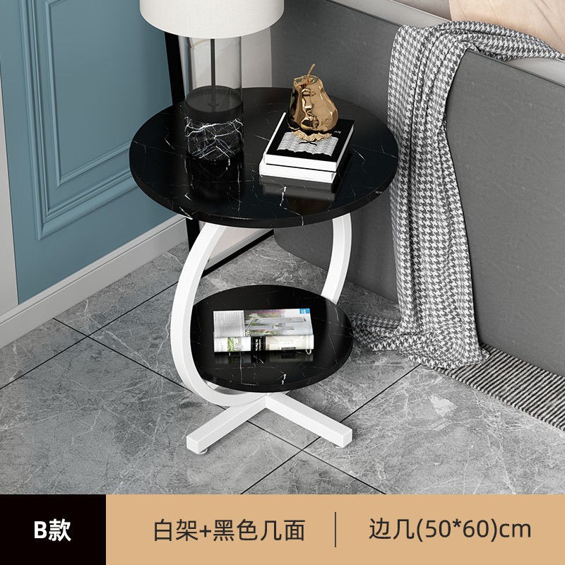 ✎♧Bàn cà phê nhỏ đơn giản phòng khách căn hộ chung cư mini trà tròn ngủ đầu giường sofa tủ bên cạnh