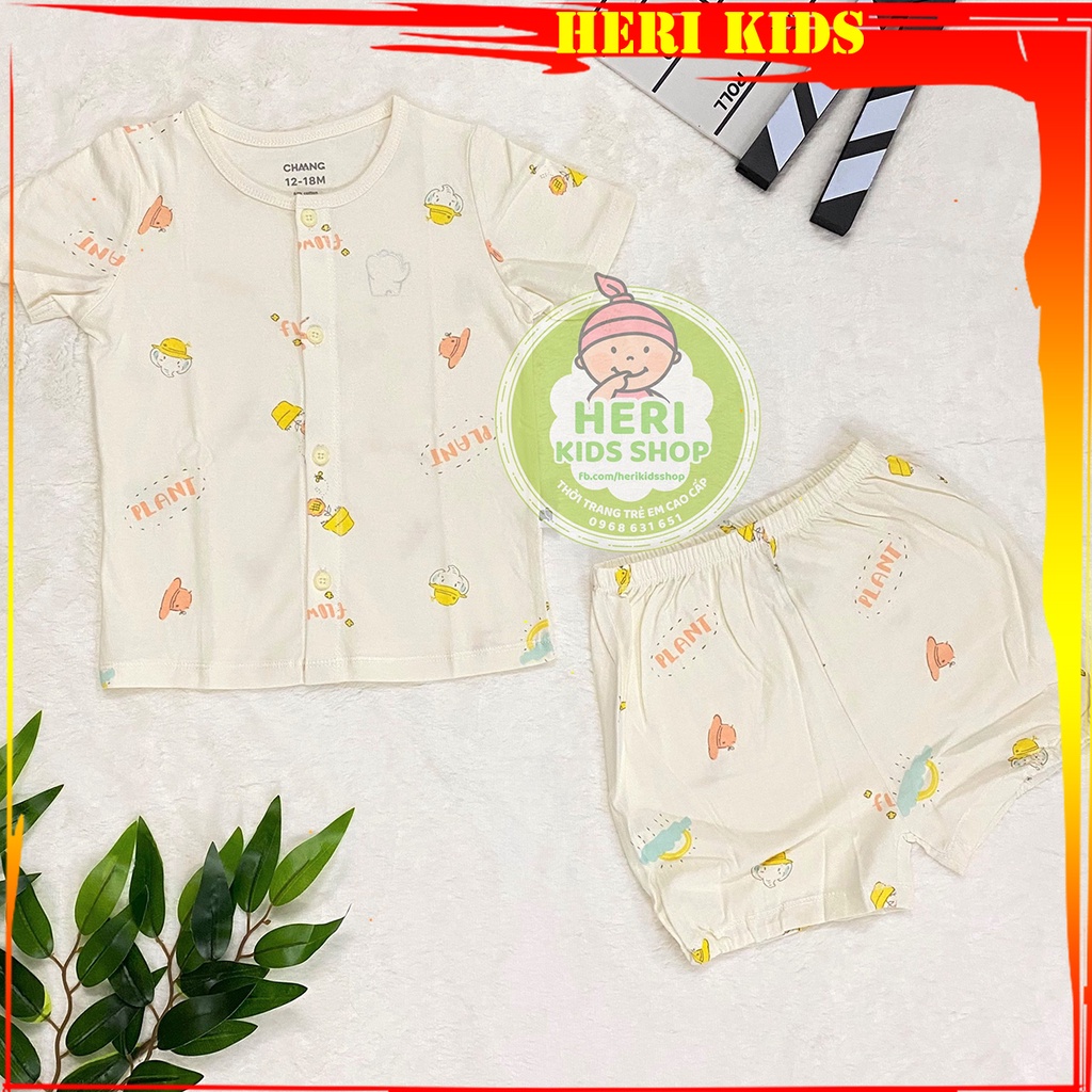 Bộ cộc tay cúc thẳng 0m - 18m CHANGG