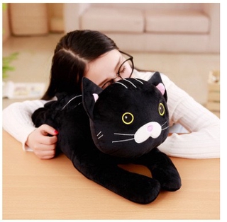 ⚡⚡ mèo đen nhồi bông mềm mại xinh xắn