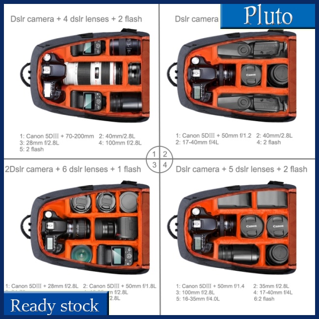 Mới Ba Lô PULUZ Chống Nước Chống Sốc Cho Máy Ảnh DSLR SLR