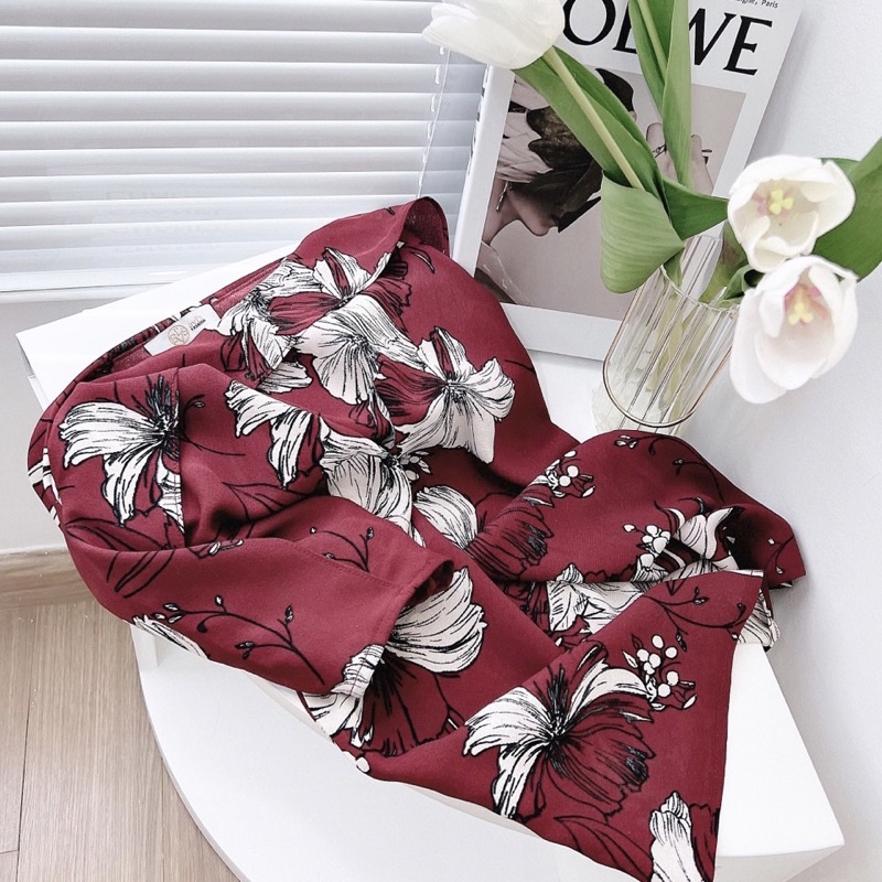 Áo kiểu nữ CÓ BIGSIZE màu sắc nhã nhặn phối hoa đơn giản nhưng rất sang chảnh trẻ trung  - GEM Fashion