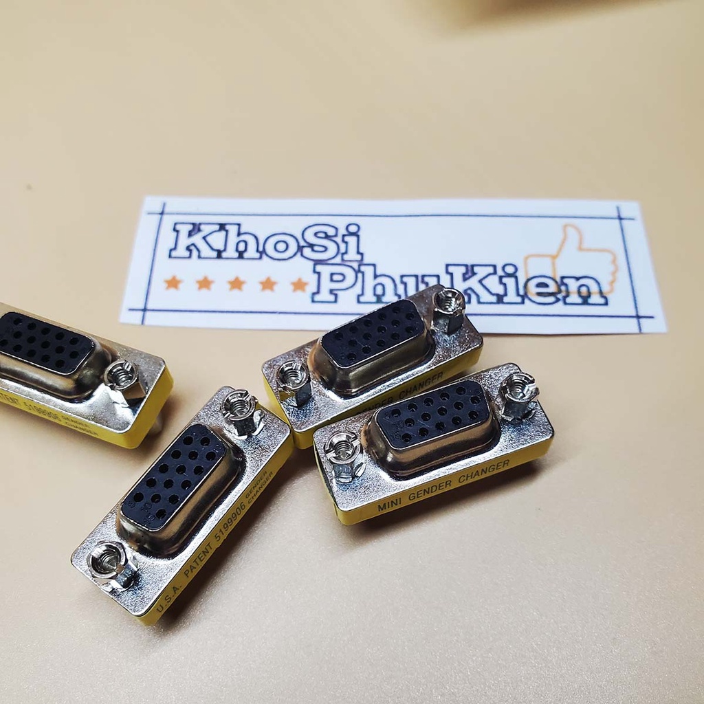 Đầu nối vga-vga, nối dài dây vga 2 đầu âm - Female to Female - Hàng chất lượng