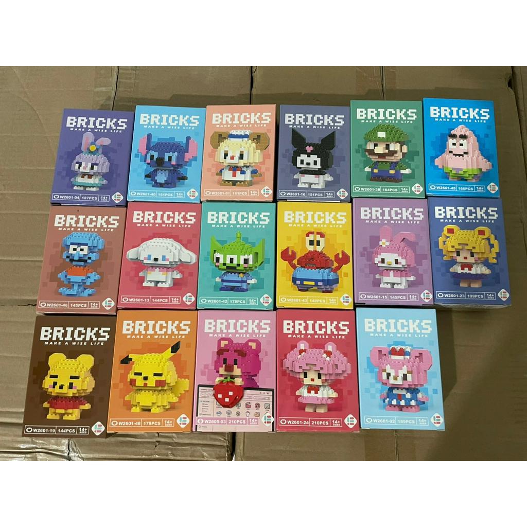Đồ chơi lắp ráp các nhân vật hoạt hình disney mini siêu đáng yêu thích hợp cho trẻ em làm quà tặng vật trang trí