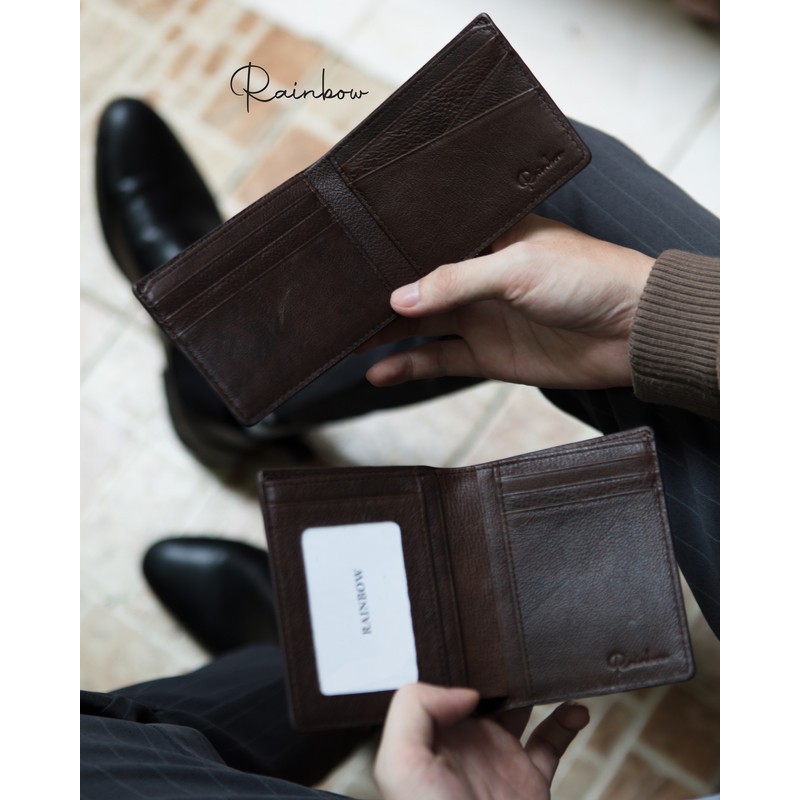 Ví nam da bò Nappa công sở Rainbow W012 - Bảo hành 3 năm, phối ngăn nhỏ gọn | BigBuy360 - bigbuy360.vn