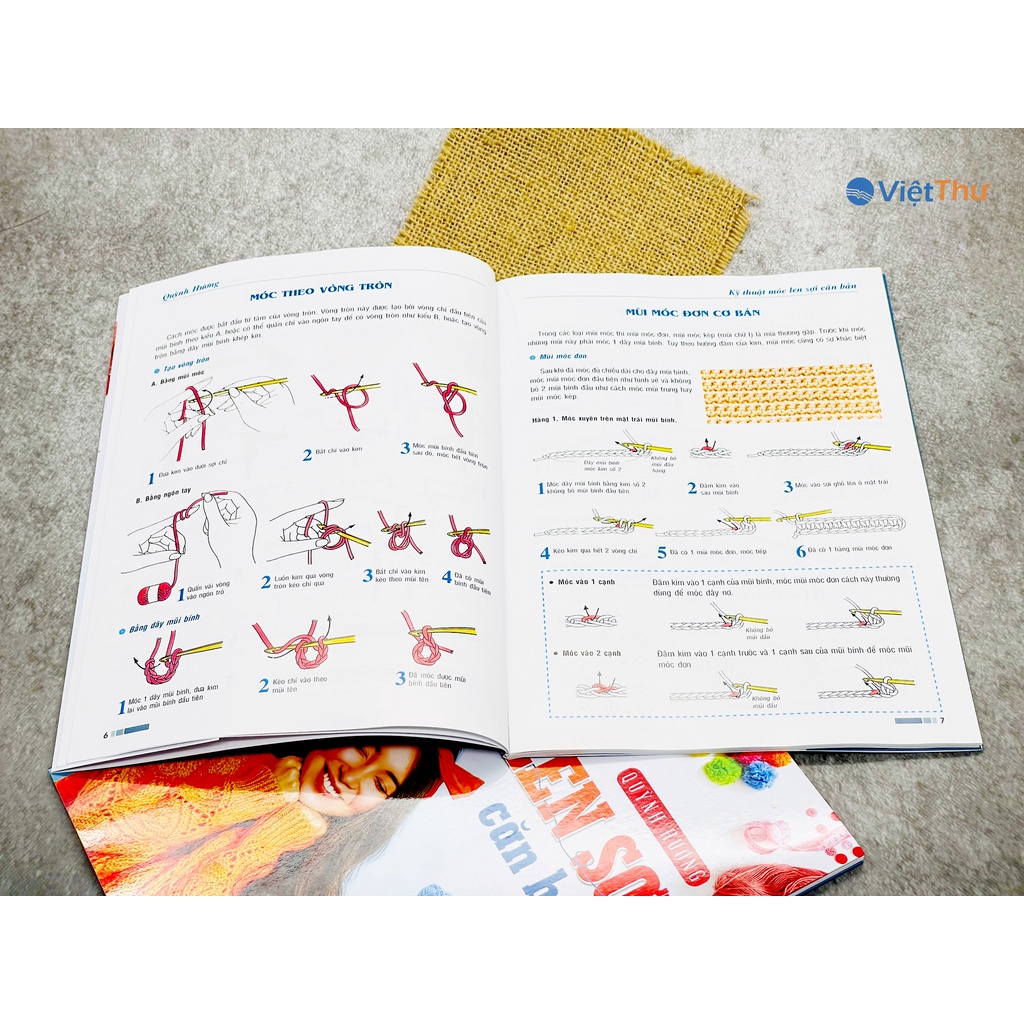 Sách - Kỹ Thuật Móc Len Sợi Cơ Bản