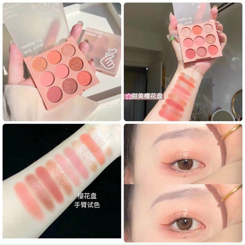 Phấn mắt 9 ô hồng Sweet Mint Show Your Time