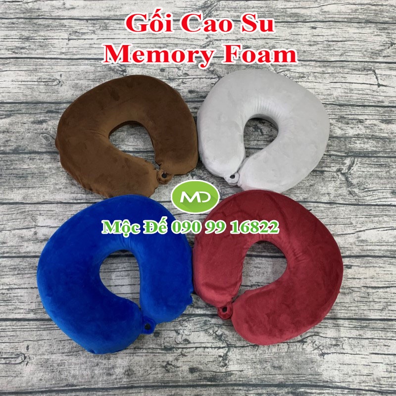 Gối Kê Cổ Cao Su Non SAIGON 30x30cm - Gối Tựa Đầu Đa Năng Dùng Cho Văn Phòng, Đi Tàu Xe, Ô Tô Du Lịch, Xe Hơi, Máy Bay