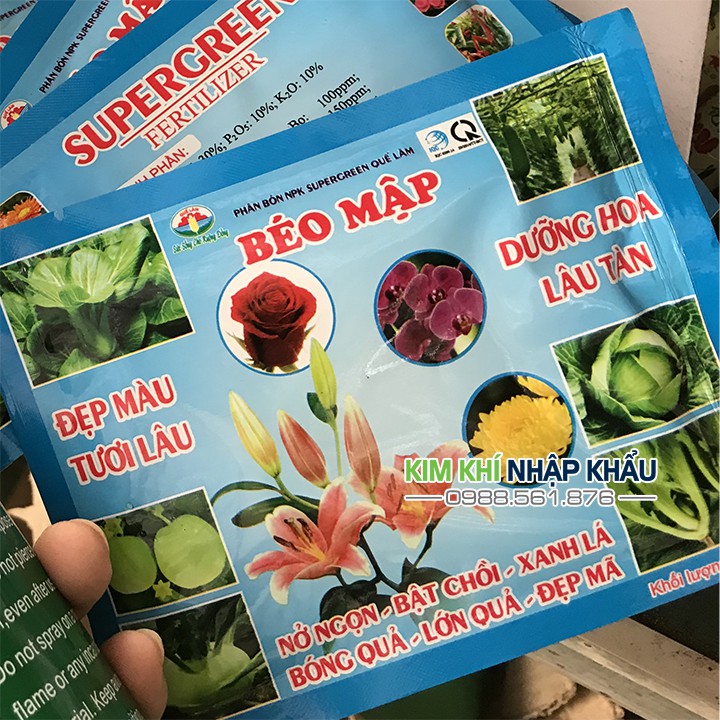 Phân bón NPK Béo Mập đẹp màu, tươi lâu, dưỡng hoa lâu tàn - T47