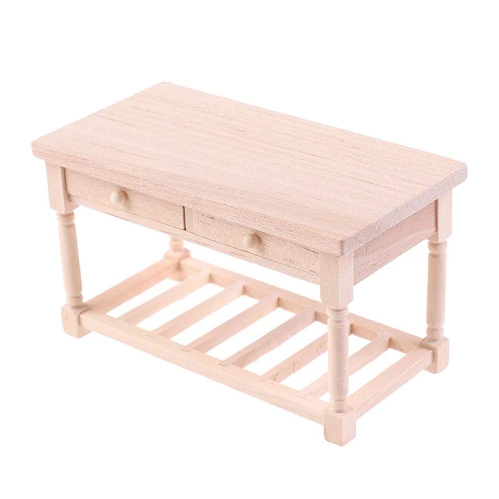 Mô Hình Bàn Gỗ DIY Trang Trí Nhà Búp Bê Tỉ Lệ 1: 12