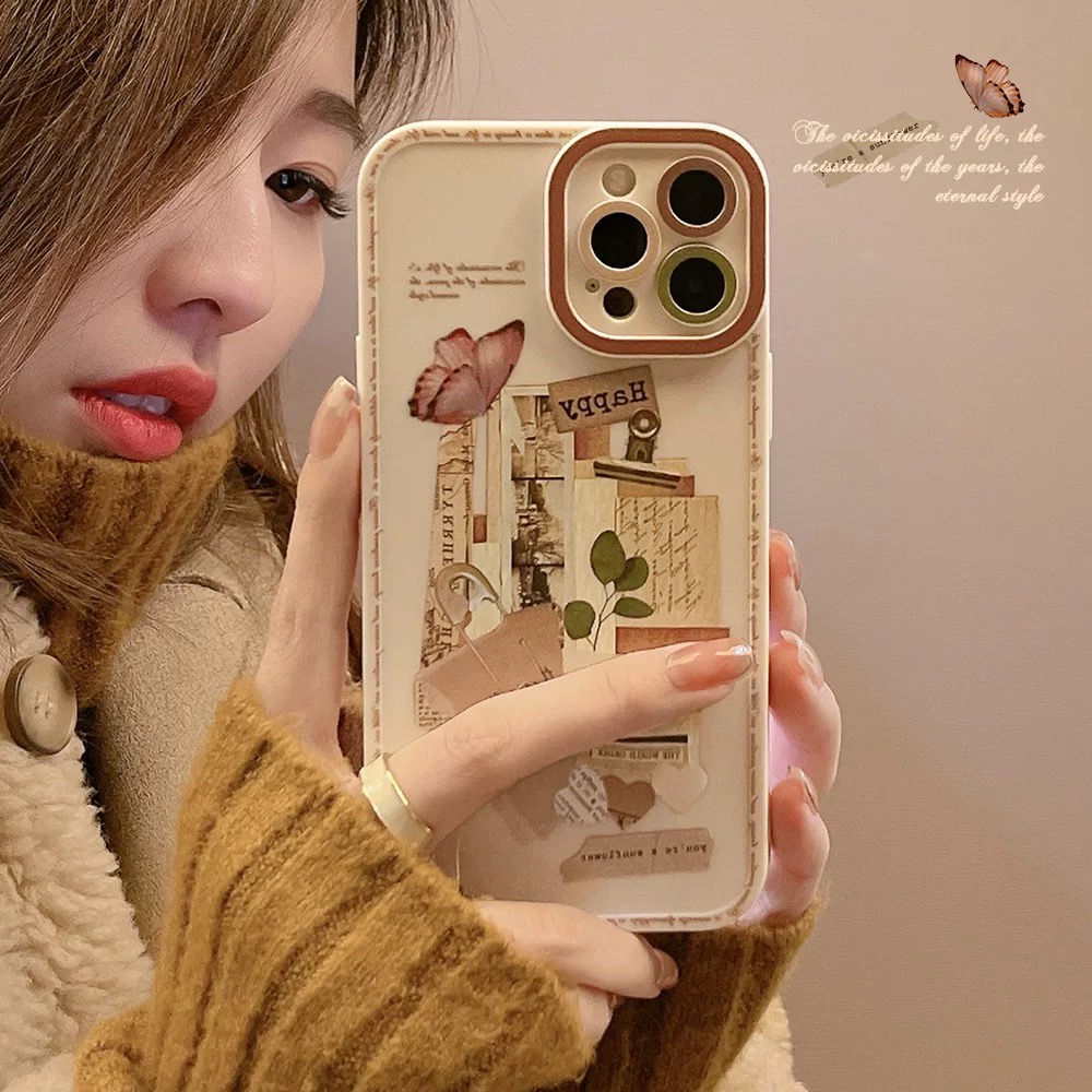 𝐂𝐨́ 𝐬𝐚̆̃𝐧 𝐜𝐡𝐨 𝐢𝐏𝐡𝐨𝐧𝐞 𝟏𝟑  Ốp lưng cho iphone, ốp hoa Vintage cạnh vuông