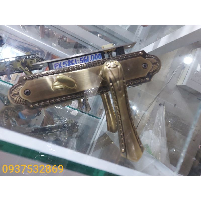 Khóa tay gạt cửa phòng Huy Hoàng, khóa thông phòng tay gạt Huy Hoàng