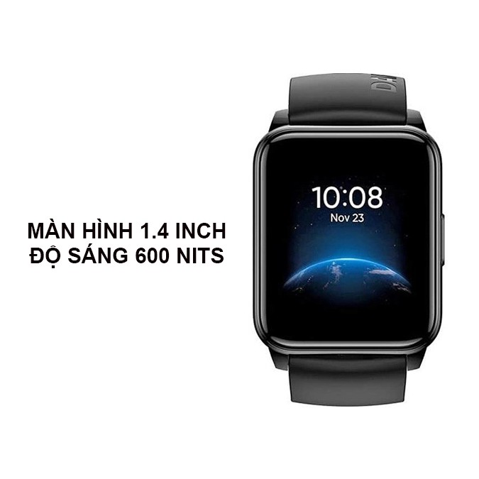 Đồng hồ thông minh Realme Watch 2 -Đen- Hàng chính hãng