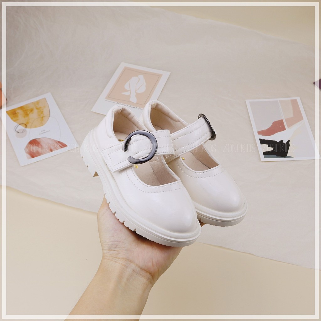 Giày búp bê cá tính phối khóa giả cho bé gái Zonekids - A42