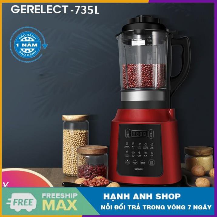 [ Hàng Nội Địa ] Máy Làm Sữa Hạt Đa Năng GELERECT 735L - Máy xay nấu đa năng - Bảo Hành 12 tháng