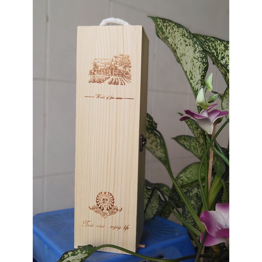 Hộp Đựng Rượu Vang Làm Từ Gỗ Thông Chất Lượng Cao