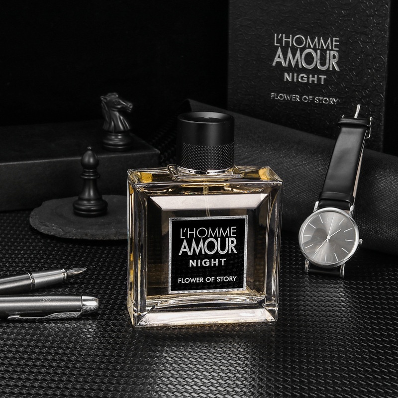Nước Hoa Nam Cao Cấp  L’HOMME AMOUR NIGHT Hương Thơm Nhẹ Lôi Cuốn Chai 100ml - Barlow Store