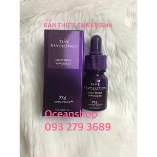 (Mini 10ml) Tinh chất dưỡng đêm Missha Time Revolution Night Repair Ampoule 5X