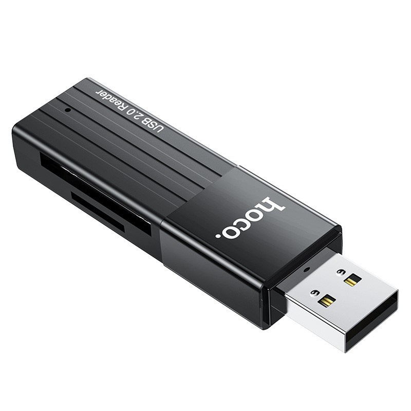 Đầu đọc thẻ nhớ usb 3.0 Hoco HB20 đọc thẻ nhớ SD/microSD