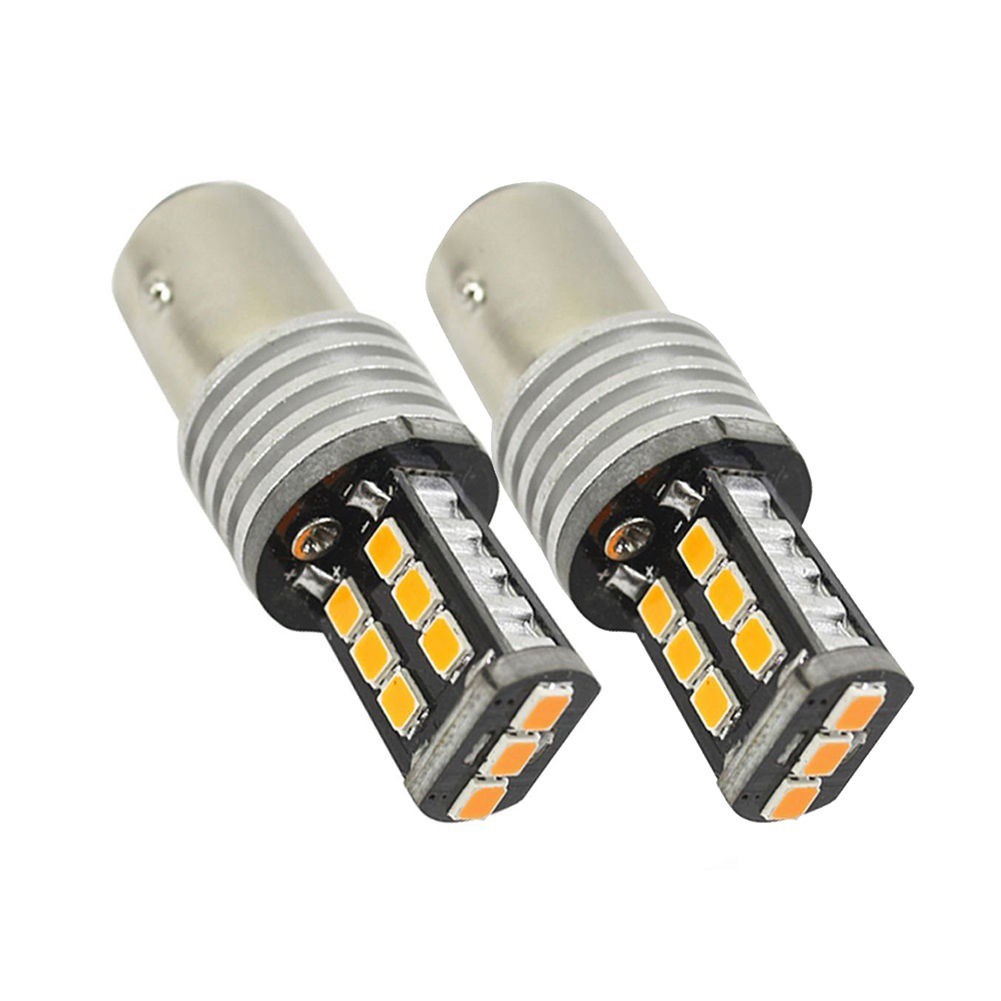 Set 2 Bóng Đèn Tín Hiệu Xi Nhan 15-smd ba15s p21 / 5w Cho Xe Ô Tô
