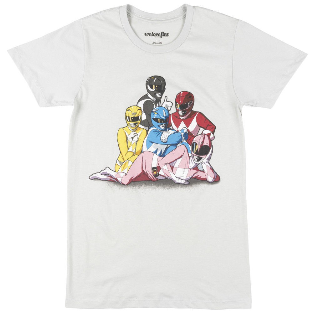 {XS-6XL}Japanese and Korean style Mighty Morphin Power Rangers Superheroes Miles Davis Jazz Great Horns Korean new round neck short-sleeved T-shirt