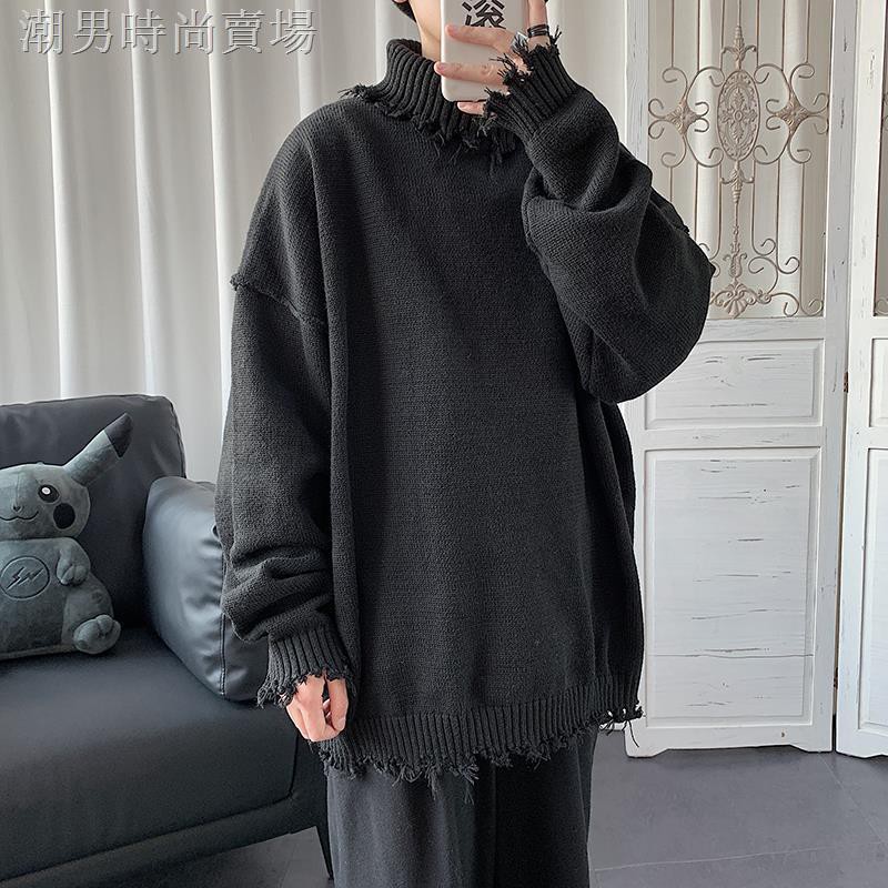 Áo Sweater Cổ Lọ Dáng Rộng Thời Trang Thu Đông Cho Các Cặp Đôi