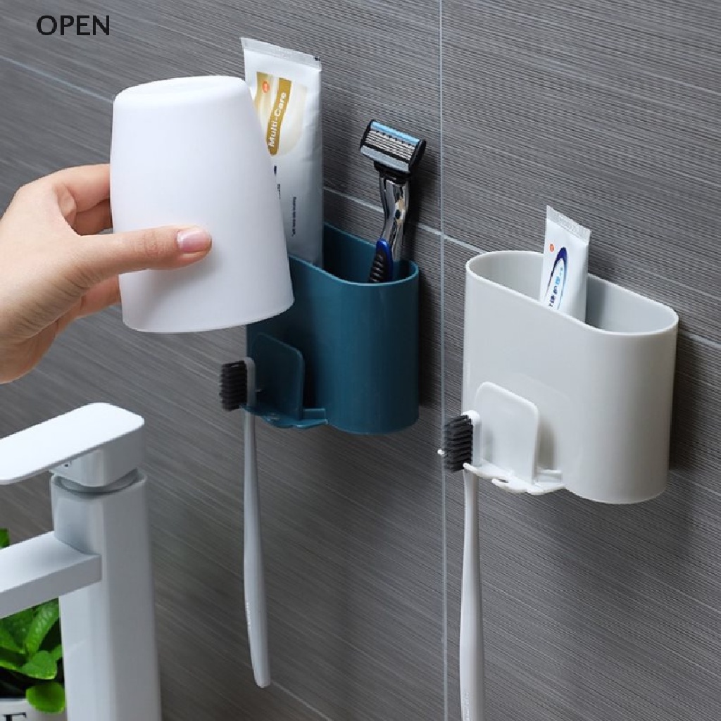Op Giá Đỡ Bàn Chải Đánh Răng Cốc Đánh Răng / Dao Cạo Râu Gắn Tường