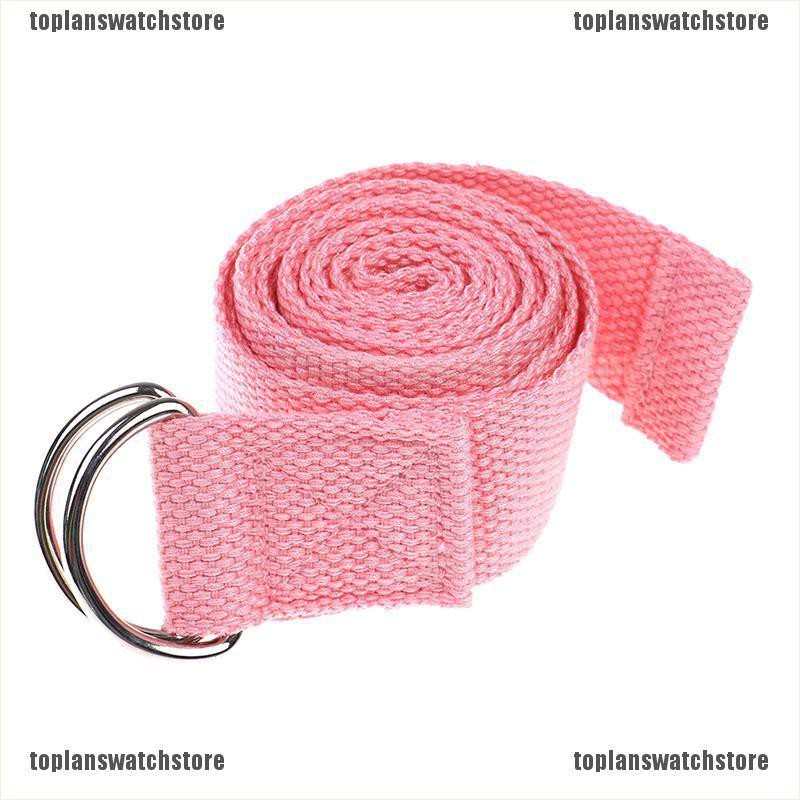 Dây Đai Co Giãn 180Cm Có Vòng Chữ D Hỗ Trợ Luyện Tập Yoga / Gym / Thể Hình