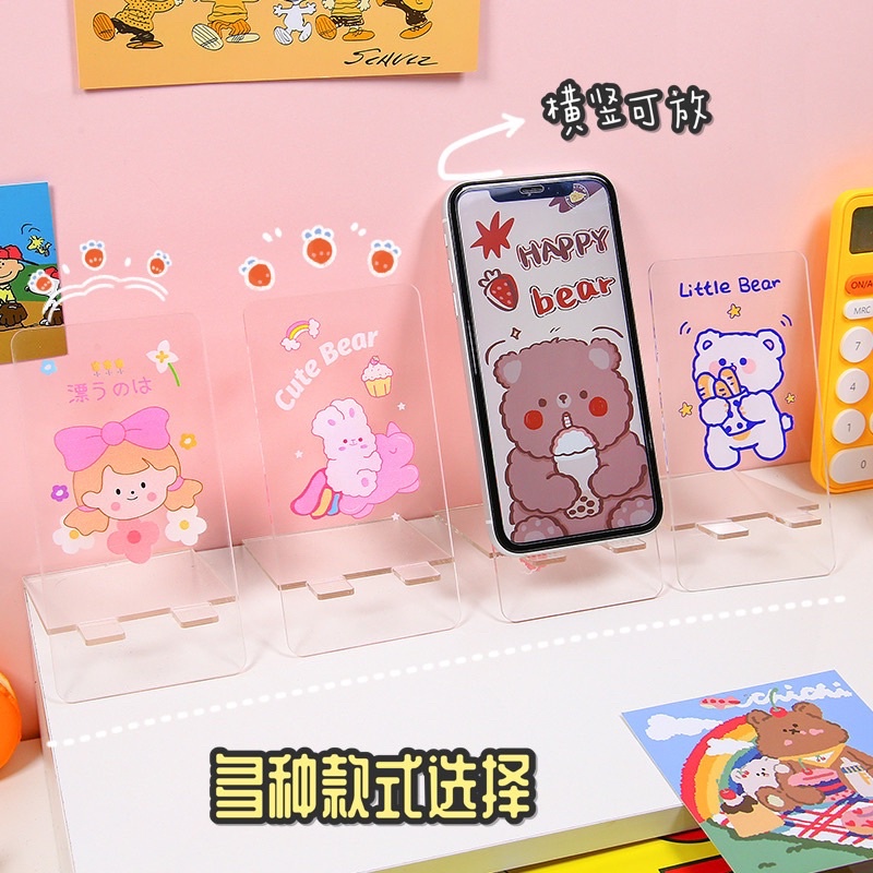 Giá Đỡ Điện Thoại Bằng Nhựa Acrylic Trong Suốt Tiện Dụng