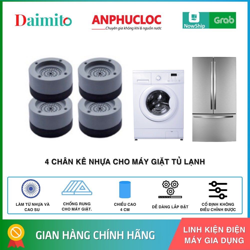 CHÂN KÊ MÁY GIẶT TỦ LẠNH ĐA NĂNG DAIMITO ĐIỀU CHỈNH ĐỘ CAO [ HỎA TỐC 30 PHÚT]