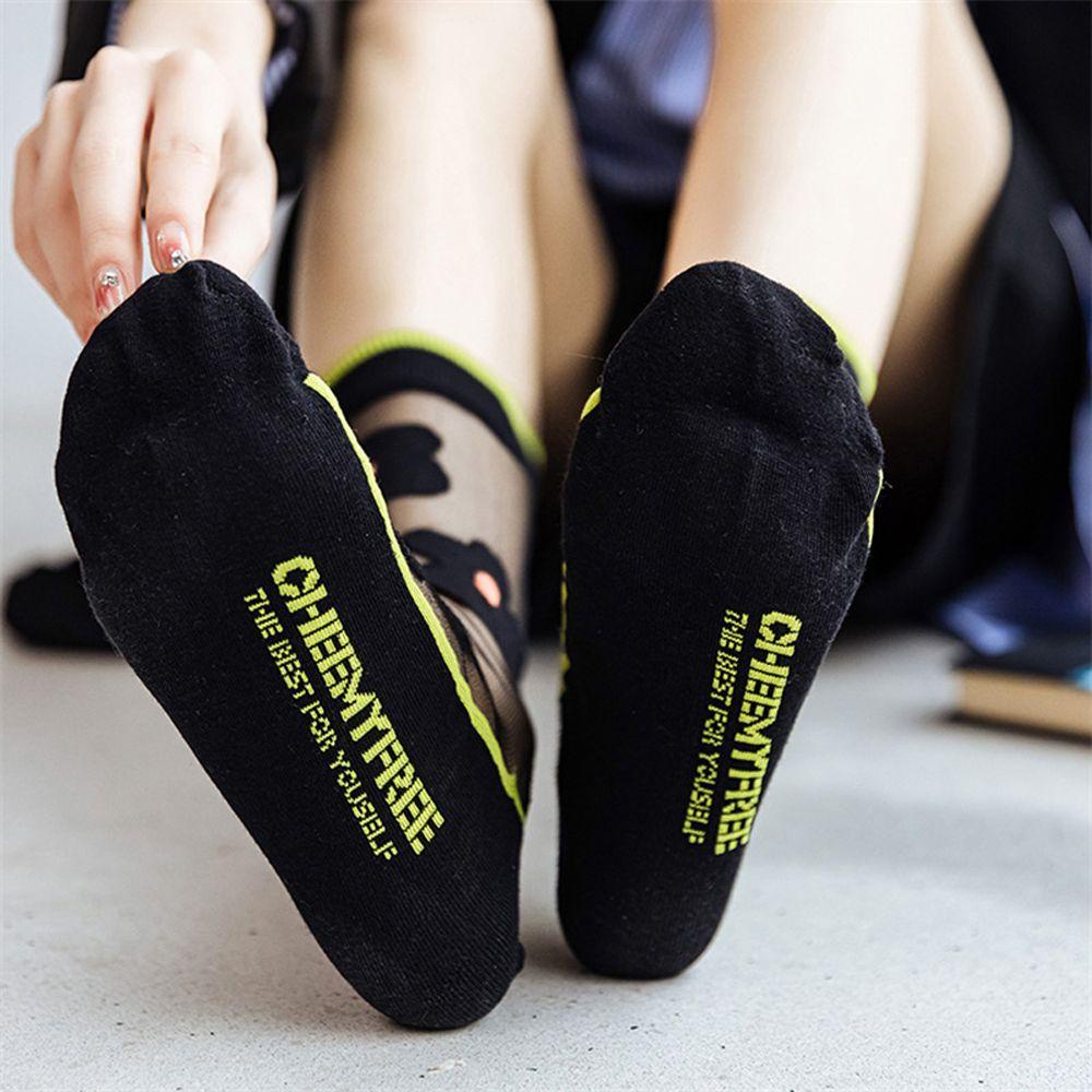 Vớ Cotton Lụa Thủy Tinh Trong Suốt Sáng Tạo Thời Trang Xu Hướng Mùa Hè Dành Cho Bạn Nữ Van