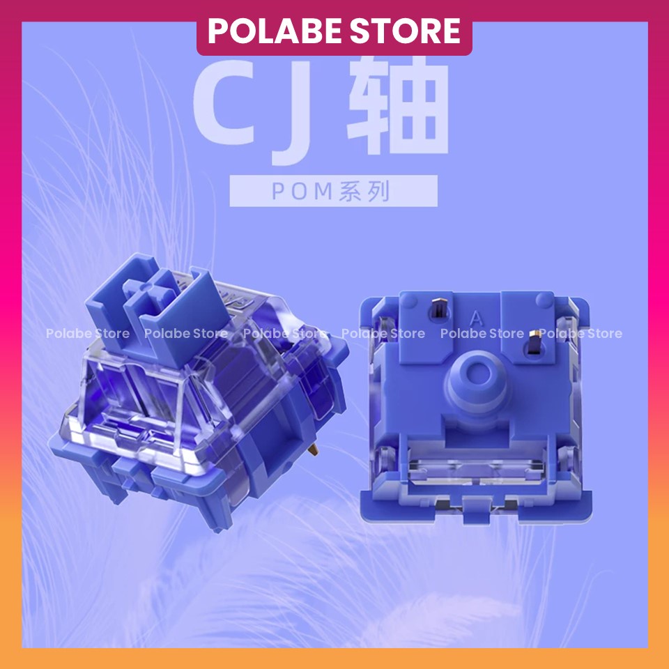 Gateron CJ Pom Switch Công Tắc Bàn Phím Cơ Gat CJ Pom Box 45g, CJ Pom Mx 50g Switch - Polabe Store