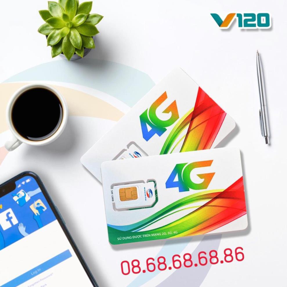 Sim V120 - V90 VIETTEL 4G - [ Free Miễn Phí Tháng Đầu ] - Hàng Chính Hãng