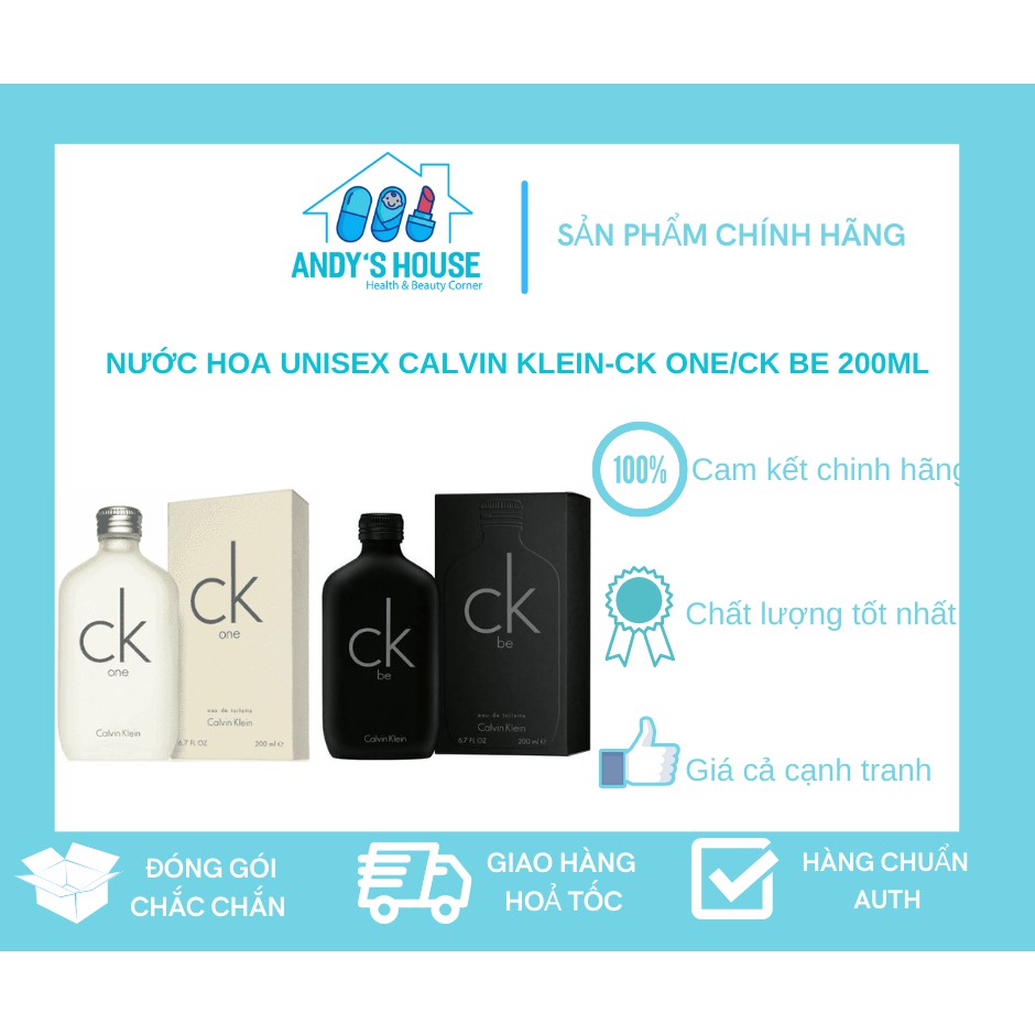 Nước Hoa Unisex Calvin Klein-Ck One/CK Be 200ml