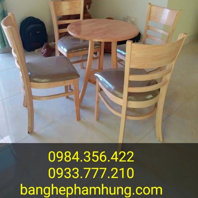 Bộ bàn ghế gỗ nệm thanh lý 20 bộ gấp