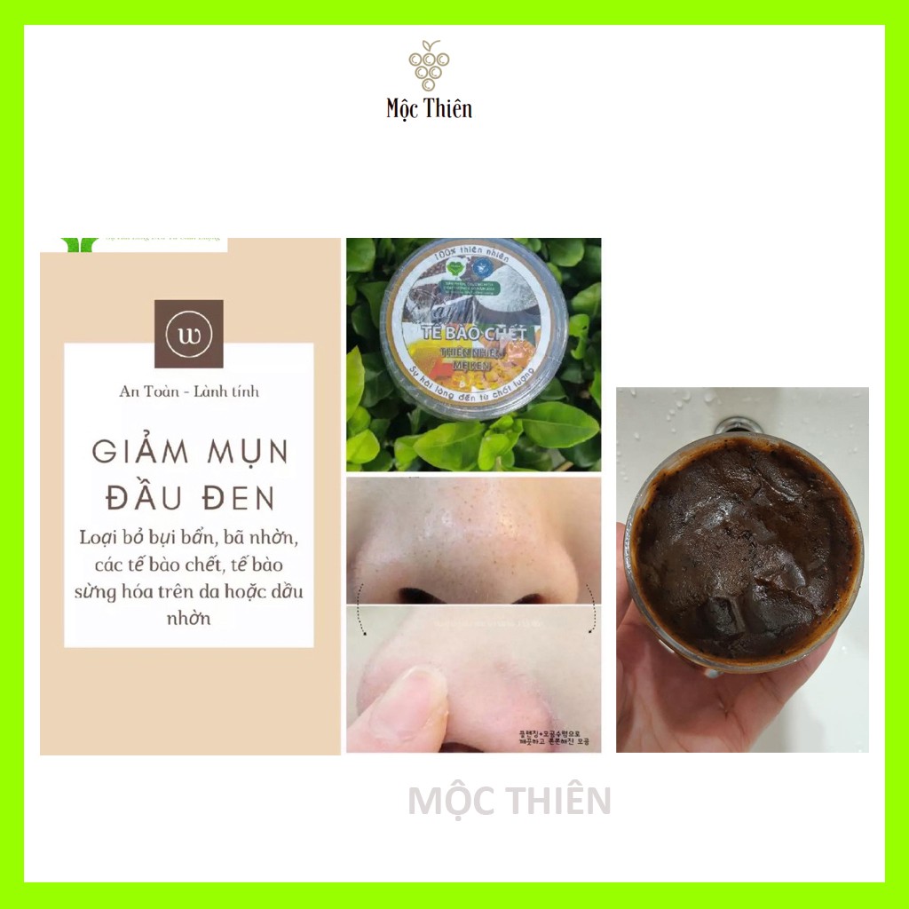 Tẩy tế bào chết mặt Mẹ Ken 50gr - làm sạch, dưỡng trắng cùng cafe và cám gạo