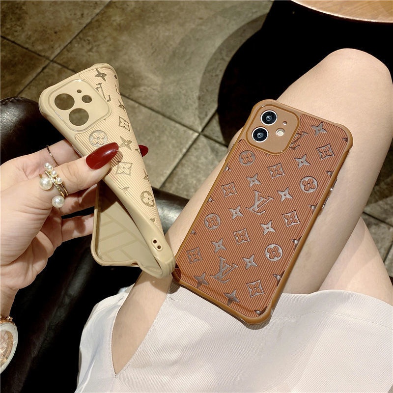 Ốp điện thoại TPU phối da kiểu cổ điển thời trang sang trọng thích hợp cho IPHONE 12 11 PRO MAX XS MAX XR X 8 7 PLUS