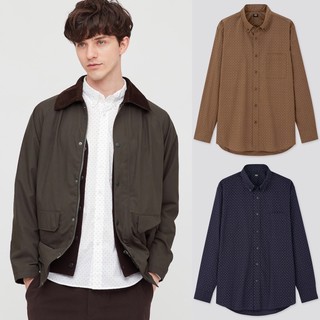 Áo sơ mi dài tay chấm sao thời trang, thanh lịch của UNIQLO
