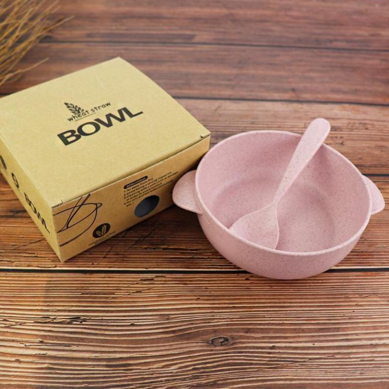 Bộ bát ăn dặm cho bé Wheat Straw Bowl