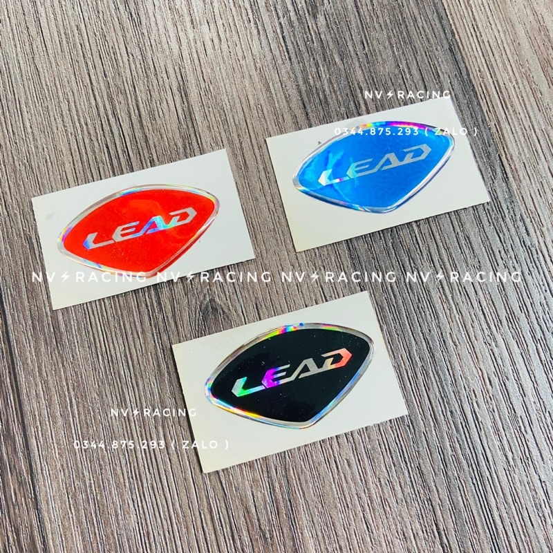 Tem logo Chữ Lead dán mặt nạ trước chống thấm nước và bay màu