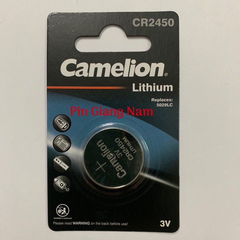 Pin CR2450 Camelion Lithium 3V vỉ 1 viên