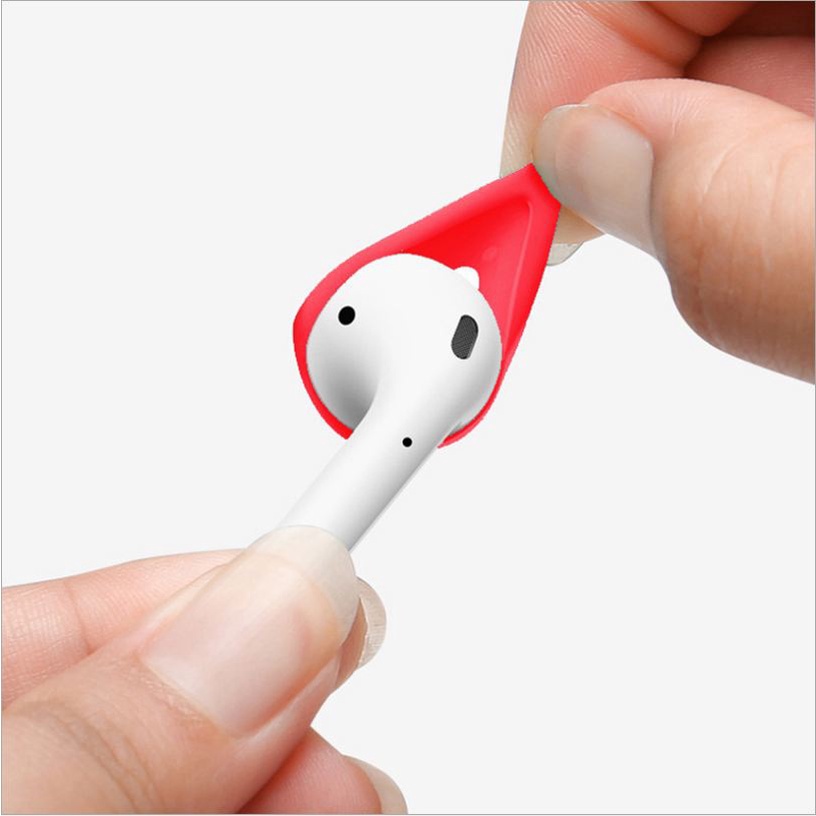 2 Nút Cao Su Silicon Siêu Mỏng Bọc Tai Nghe Airpods 1 2 - Jerry Shop