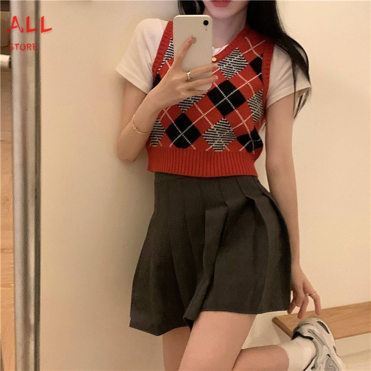 Women's Fashion Plaid Vest | BigBuy360 - bigbuy360.vn